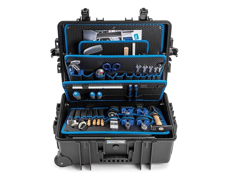 Valise d’outillage 53,5 x 36 x 19,5 cm capacité 43 charge 50 kg Valise d’outillage 53,5 x 36 x 19,5 cm capacité 43 charge 50 kg