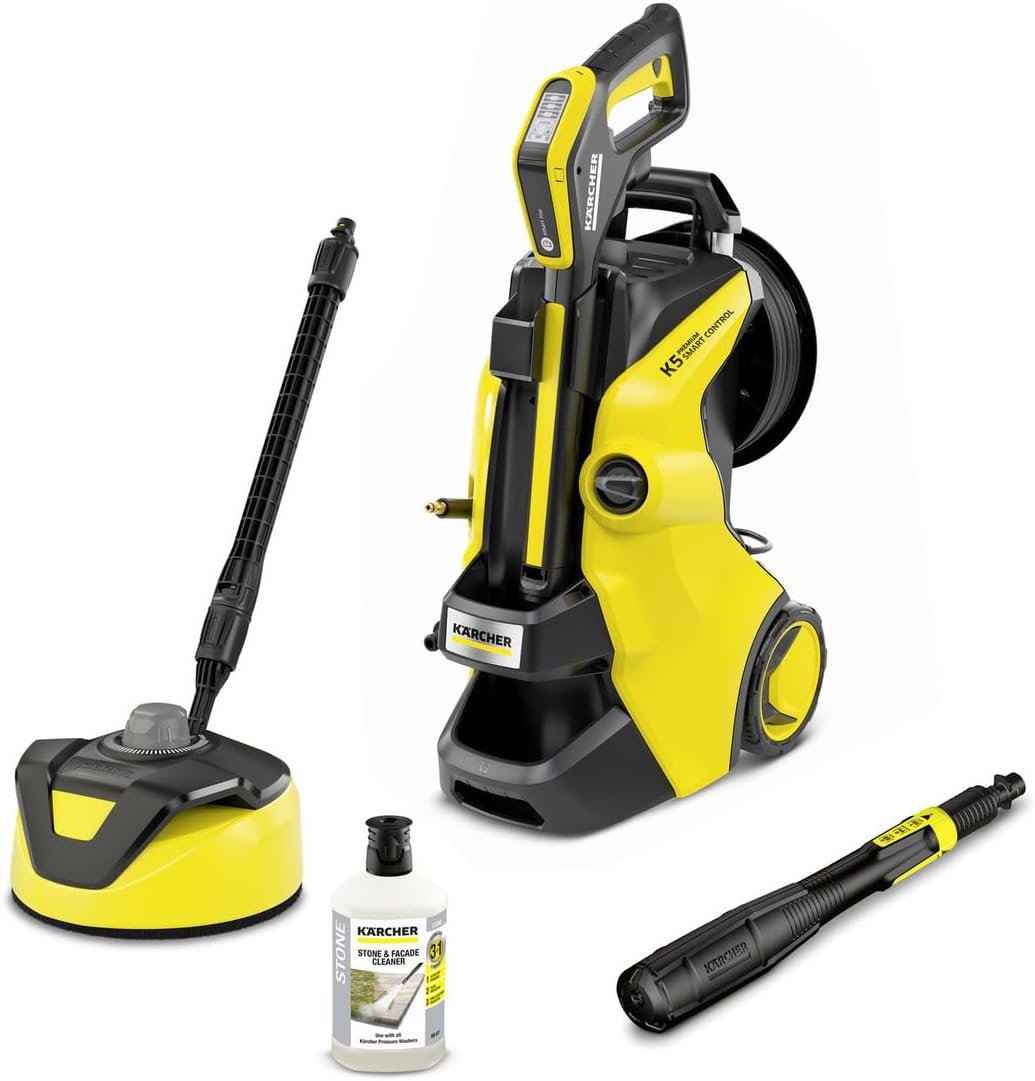Kärcher 1.324-670.0 Nettoyeur Haute Pression K 5 Premium Smart Control: Lien innovant à Une App Via Le Bluetooth pour Les tâches de Nettoyage Multiples – INCL. Enrouleur de Tuyau Jaune/Noir Kärcher 1.324-670.0 Nettoyeur Haute Pression K 5 Premium Smart Control: Lien innovant à Une App Via Le Bluetooth pour Les tâches de Nettoyage Multiples – INCL. Enrouleur de Tuyau Jaune/Noir