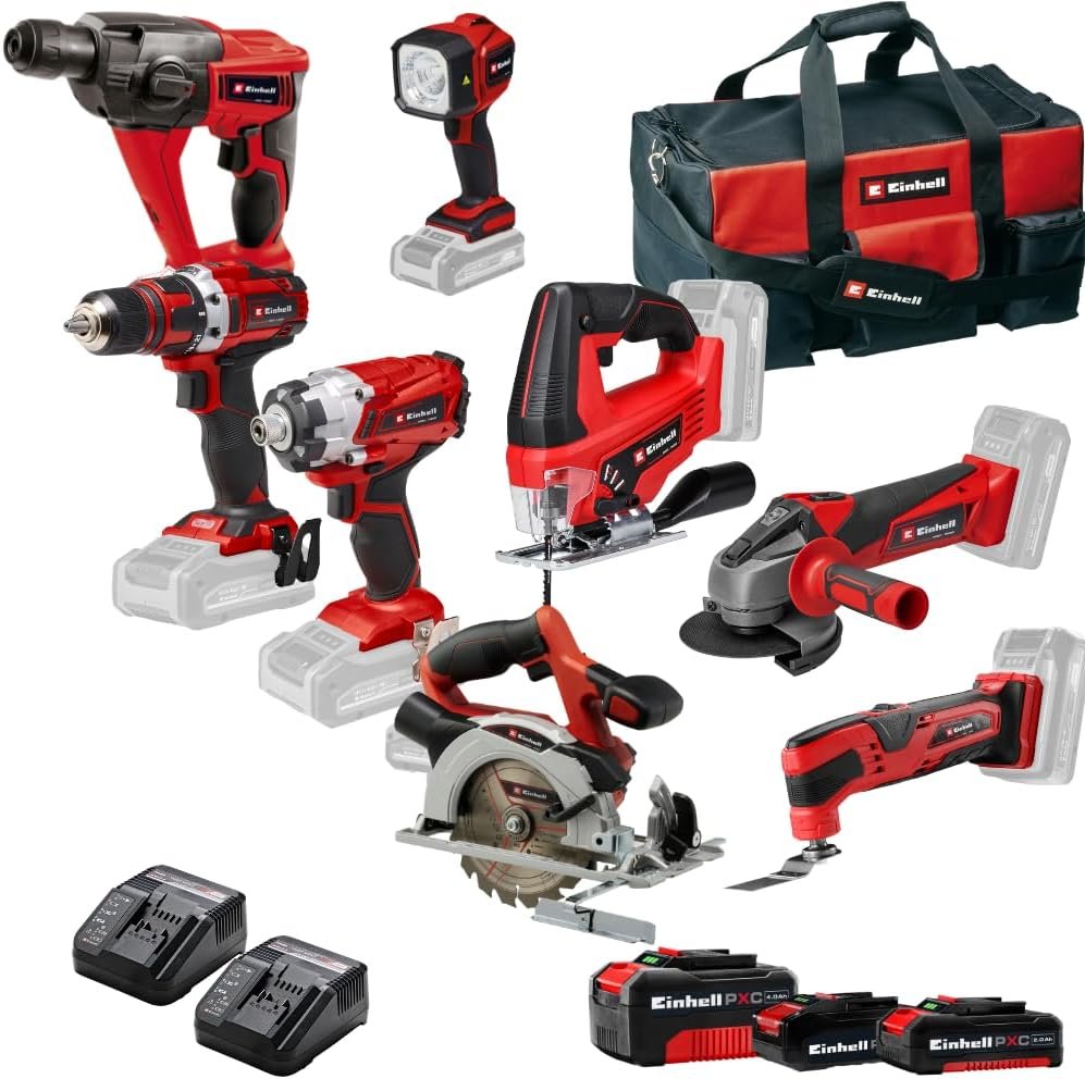 Pack 2 outils sans fil bois avec batteries chargeur et rail Pack 2 outils sans fil bois avec batteries chargeur et rail