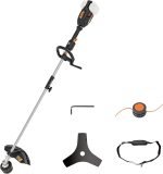Débroussailleuse sans fil 40 V 2 en 1 avec lame et fil de coupe – 38 cm, sans batterie