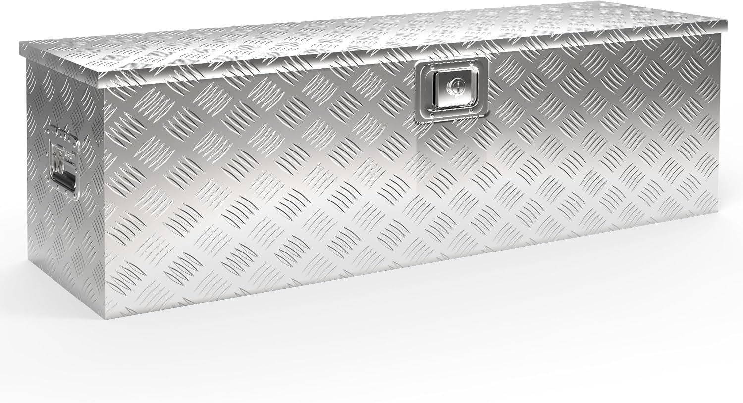 Caisse à outils aluminium 76 x 32 x 24,5 cm 59 L hydrofuge fermeture à charnière centrale Caisse à outils aluminium 76 x 32 x 24,5 cm 59 L hydrofuge fermeture à charnière centrale