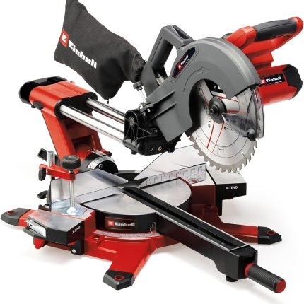 Einhell Scie à onglet radiale sans fil TE-SM 36/8 L Li-Solo Power X-Change 36 V, lame de 210 mm, 3.000 trs/min, tête de scie inclinable Livré sans batterie ni chargeur