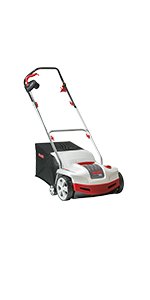 Scarificateur électrique 1300 W largeur 38 cm bac 55 L profondeur réglable 5 niveaux Scarificateur électrique 1300 W largeur 38 cm bac 55 L profondeur réglable 5 niveaux