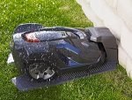Robot tondeuse 400 m² avec kit d’installation, Wi-Fi et Bluetooth