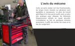 Servante atelier 6 tiroirs avec 112 outils et fermeture centralisée