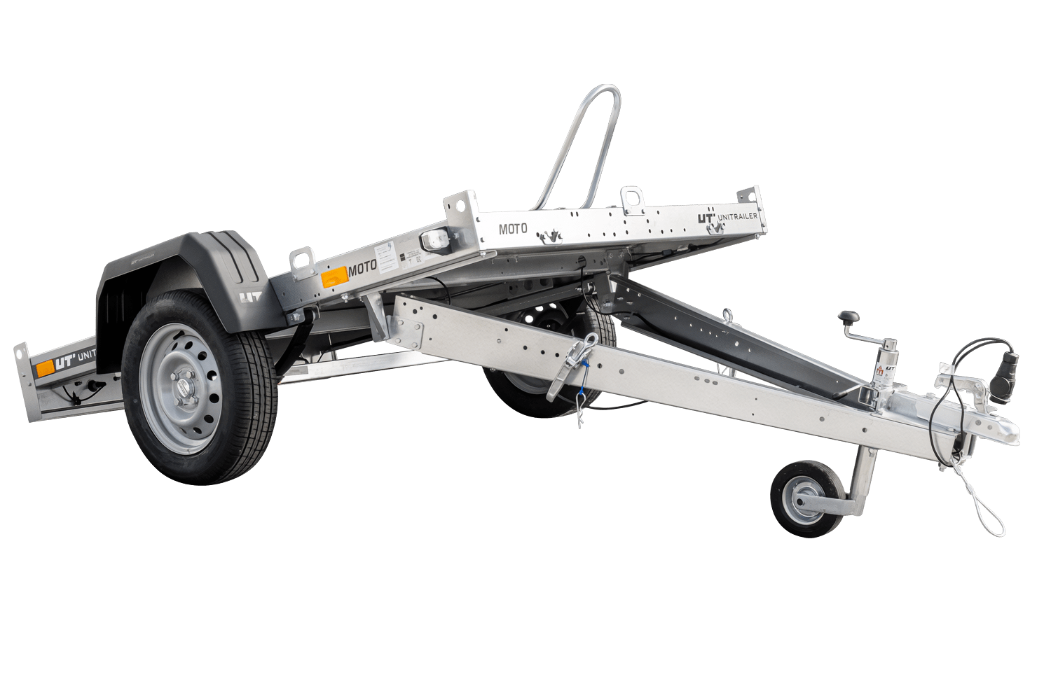 Remorque moto UNITRAILER MOTO 1/R à ressorts, PTAC 750 kg, 2200×1303 mm Remorque moto UNITRAILER MOTO 1/R à ressorts, PTAC 750 kg, 2200×1303 mm