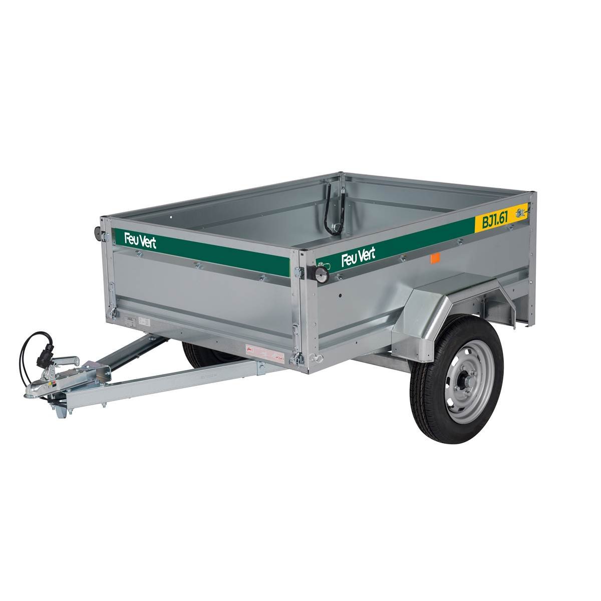 Remorque bagagère BJ1.61 500 kg 161x121x48 cm Remorque bagagère BJ1.61 500 kg 161x121x48 cm